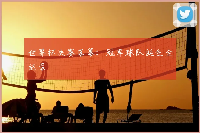世界杯决赛落幕:冠军球队诞生全记录