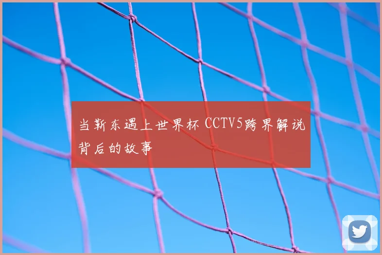 当靳东遇上世界杯 CCTV5跨界解说背后的故事